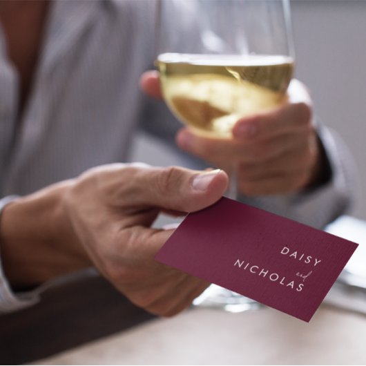 Burgundy Maroon Buchhalter Anwalt Alle Beruflich Visitenkarte