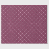Burgundy Maroon Delicate Lace Weißes Elegant Geschenkpapier (Flach)