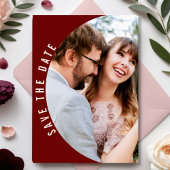 Burgundy Maroon Foto Elegante Hochzeit im Herbst Save The Date