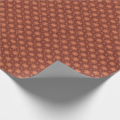 Burgundy Maroon Kupfer Schneeflocken Netto-Feierta Geschenkpapier (Ecke)