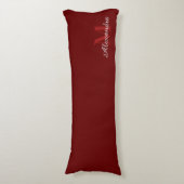 Burgundy Maroon Red Solid Farbkissen Seitenschläferkissen (Vorderseite Vertikal)