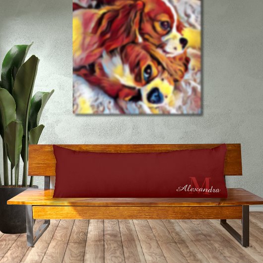 Burgundy Maroon Red Solid Farbkissen Seitenschläferkissen