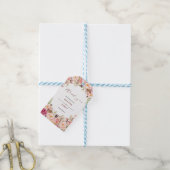 Burgundy Marsala Blush Boho Wedding Vielen Dank Ta Geschenkanhänger (Mit Garn)