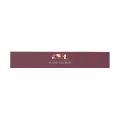 Burgundy Marsala Elegante Wedding Bly Band (Flach)