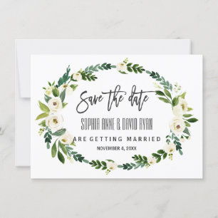 Burgundy Marsala Floral Handwriting Save the Date