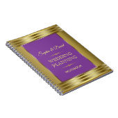 Burgundy Marsala Hochzeit im Herbst Planner Notizblock (Rechte Seite)