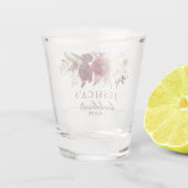 Burgundy Marsala Junggeselinnen-Abschied Shot Glas (Rückseite)