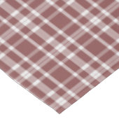 Burgundy Marsala Kariert Tischdecke (Schrägansicht)