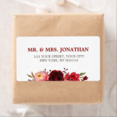 Burgundy Marsala Rote Rosen Floral Wedding (Insitu)