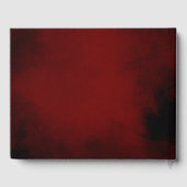 Burgundy Marsala Rote Rosen Hochzeit Gästebuch (Rückseite)