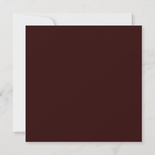 Burgundy Marsala Rustic Gold Circle Wedding Square Einladung (Rückseite)