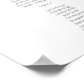 Burgundy Marsala Seekarte -9 Weiß Poster (Ecke)