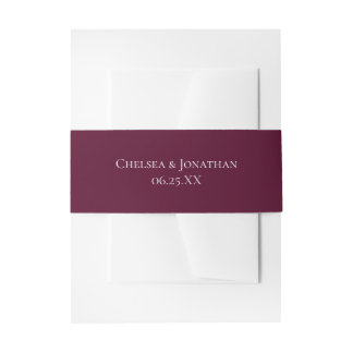 Burgundy Marsala Solid Color Bly Band