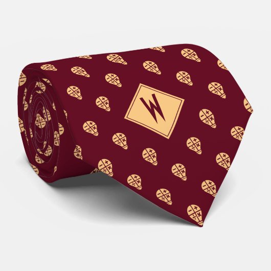 Burgundy Math Teacher Arithmetic Krawatte (Gerollt)