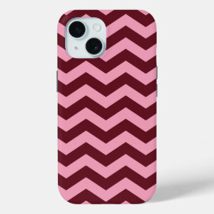 Burgundy Mattiert Orchid Chevrons Case-Mate iPhone Hülle
