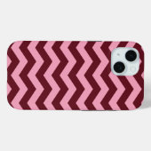 Burgundy Mattiert Orchid Chevrons Case-Mate iPhone Hülle (Rückseite (Horizontal))