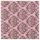 Burgundy Mattiert Orchid Damask Stoff (Nahaufnahme)