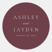 Burgundy Merlot Weinkultur und Erde Runder Aufkleber (Vorderseite)