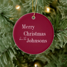 Burgundy Merry Christmas