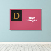 Burgundy mit erstklassigem Foto-Display der Goldfa Leinwanddruck (Insitu (Holzboden))