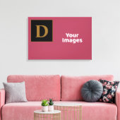 Burgundy mit erstklassigem Foto-Display der Goldfa Leinwanddruck (Insitu (Wohnzimmer))