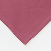 Burgundy Mit Monogramm Fleece Blanket (Ecke)
