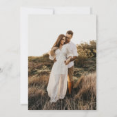 Burgundy Monogram Custom Foto Probe Dinner Einladung (Rückseite)