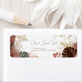 Burgundy Monstera Gold Stardust Botanical (Insitu)