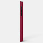 Burgundy Navy Blue Gerahmt Initial Monogram Case-Mate iPhone Hülle (Hinten/Links)