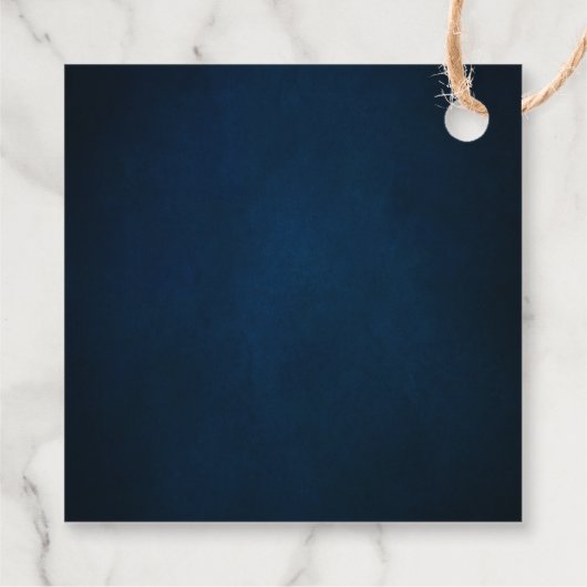 Burgundy Navy Blush Brautparty Vielen Dank Geschenkanhänger (Rückseite)