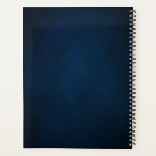 Burgundy Navy Blush Floral Gold Geometric Wedding Planer (Rückseite)