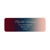 Burgundy Navy Blush Ombre Wedding (Vorne)