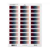 Burgundy Navy Blush Ombre Wedding (Vorne)