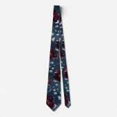 Burgundy Navy Elegant Wedding Krawatte (Vorderseite)