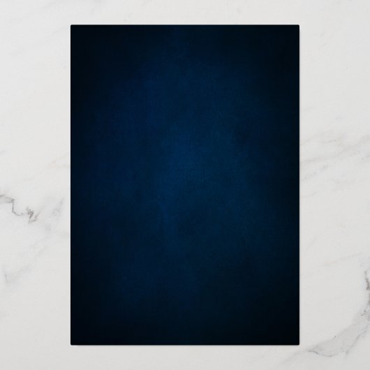 Burgundy Navy Floral Gold Rahmen Save the Date Folieneinladung (Rückseite)