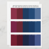 Burgundy Navy & Jewel Tone Wedding Color Palettes (Vorne/Hinten)