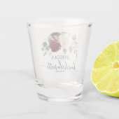 Burgundy Navy Junggeselinnen-Abschied Shootglas Schnapsglas (Rückseite)