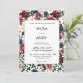 Burgundy Navy-Rose (Stehend Vorderseite)