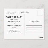 Burgundy Navy String Light Mason jar Save the Date Postkarte (Rückseite)