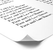 BURGUNDY NAVY WATERCOLOR BLUME SITZPLATZ POSTER (Ecke)