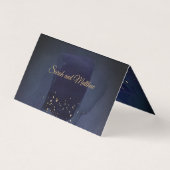 Burgundy Navy Wedding Guest Cards (Rückseite)