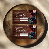 Burgundy & Navy Wie viele Candies Showspielkarte Platzkarte