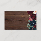 Burgundy & Navy Wie viele Kisses Showspielkarte Platzkarte (Rückseite)