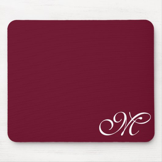 Burgundy oder wählen Sie Ihre Farbe Mousepad (Vorne)