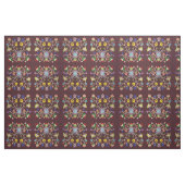 Burgundy Ojibwe Blumenmuster Stoff (Fat Quarter (45,7 x 55,9 cm))