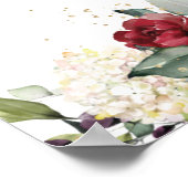 Burgundy Orange Liebe ist Sweet Take a Leckerei Poster (Ecke)