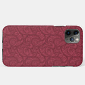 Burgundy Paisley Case-Mate iPhone Hülle (Rückseite (Horizontal))