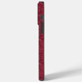 Burgundy Paisley Case-Mate iPhone Hülle (Rückseite / Links)