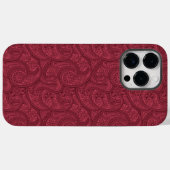 Burgundy Paisley Case-Mate iPhone Hülle (Rückseite (Horizontal))