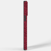 Burgundy Paisley Case-Mate iPhone Hülle (Rückseite / Rechts)